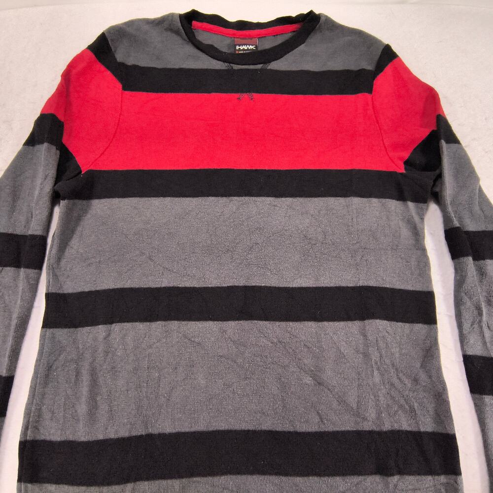 Tony Hawks Crew Neck Long Sleeve Graphic T Shirt Mens Size Medium M Gray